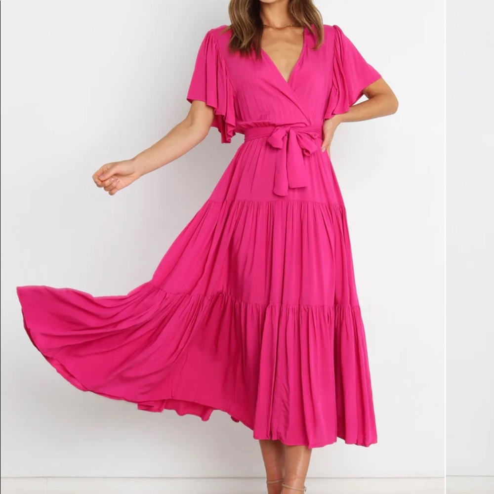 Pink and Orange Dress